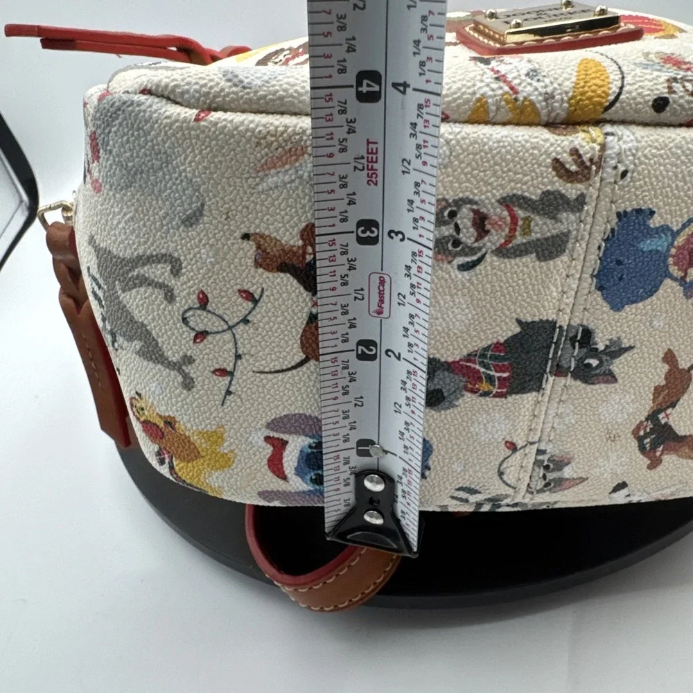 Disney Parks Christmas Santa Tails Paws Dogs Backpack Bag Dooney & Bourke NWOT